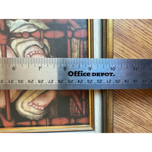 Sleeping Baby in a wooden frame 10x7 Robert Arsenault - Picture 3 of 5